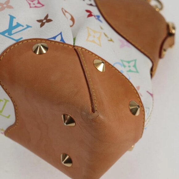 LOUIS VUITTON Monogram Multicolor Judy MM Bag 2Way White M40255 LV Auth 127584V - Picture 10 of 15